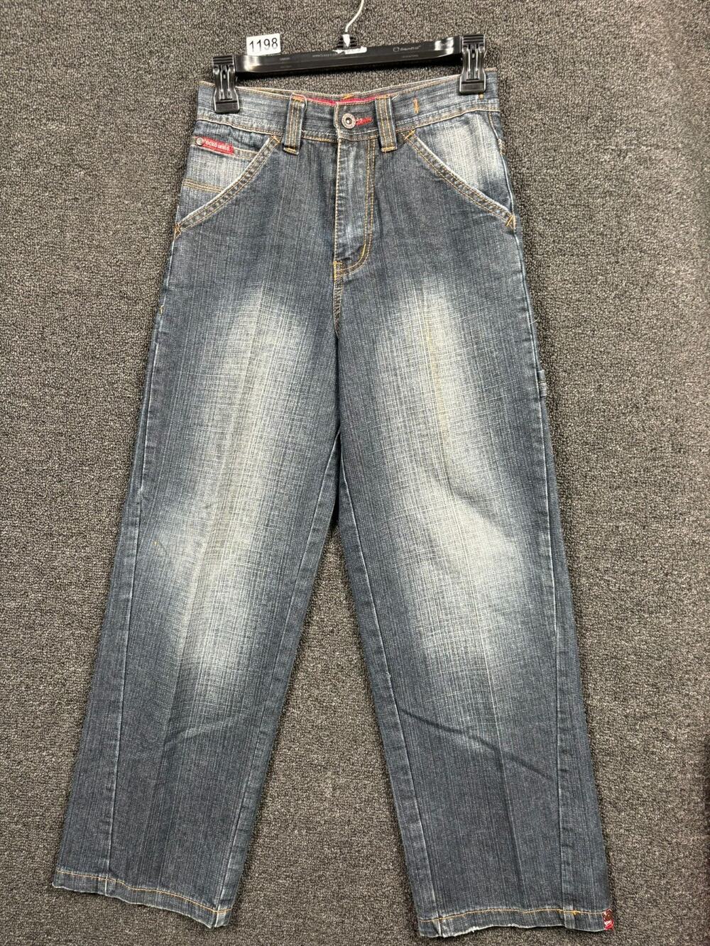 Ecko Unltd Baggy Jeans Womens 10 Denim Foundry Straight Leg Skater Five Pocket